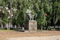 The monument to the major Russian satirist of the 19th century Saltykov-Shchedrin in the city of Tver, Russia.